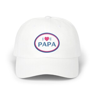 I Love Papa Classic Dad Cap, Gift for Dad, Casual Hat for Father&#39;s Day, Adjustable Cap, Dad&#39;s Day Gift, Papa Cap