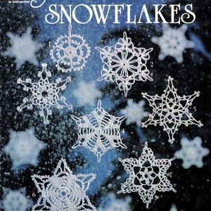 Flocons de neige au crochet - modèles vintage testés en 1983