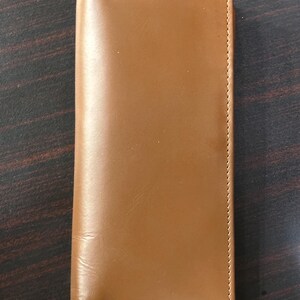 Cartera de cuero personalizada para hombre: billetera delgada plegable, regalo personalizado para él, billetera minimalista hecha a mano, billetera de cuero de lujo, tarjetero