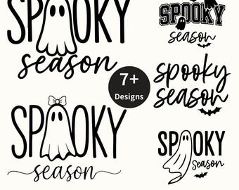 不気味な季節のゴーストSVG、ハロウィンシャツのデザイン（デジタルダウンロード）