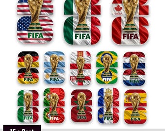 WM 2026 SVG Bundle, Fußball Trophy Vektor, Fußball Clipart, USA Kanada Mexiko Fußball Fan Shirt Designs, Sofort Download