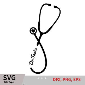 Nurse Stethoscope, Stethoscope SVG,  Nurse SVG, SVG Cut table Design,svg,dxf,png Use With Silhouette Studio & Cricut_Instant Download