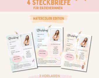 Educator profile | Kindergarten profile | Daycare profile template | Nursery daycare childminder | PDF for printing | Daycare portfolio