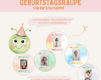 Daycare birthday | Birthday calendar for kindergarten, daycare, nursery, and educators | Birthday child | Birthday calendar | Kindergarten decoration