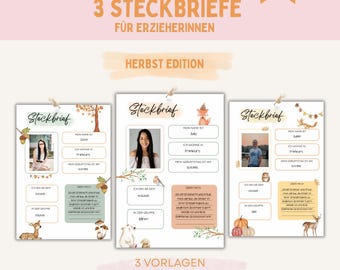 Educator profile | Kindergarten profile | Daycare profile template | Nursery daycare childminder | PDF printouts | Daycare portfolio | Autumn
