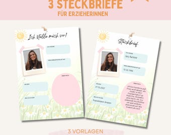 Educator profile | Kindergarten profile | Daycare profile template | Nursery daycare childminder | PDF for printing | Daycare portfolio