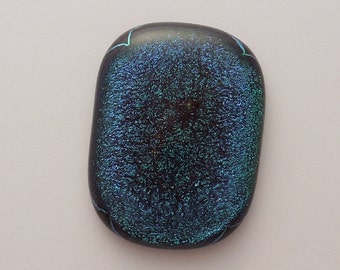 Dichroic Fused Glass Cabochon - Gem Stone - Cabochon Cab - Bead Supply- Glass Bead - Wire Wrapping - Jewelry Making - Stained Glass 4215