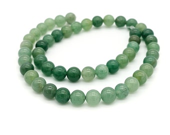 10mm round green aventurine, natural gemstone beads  (1140S)
