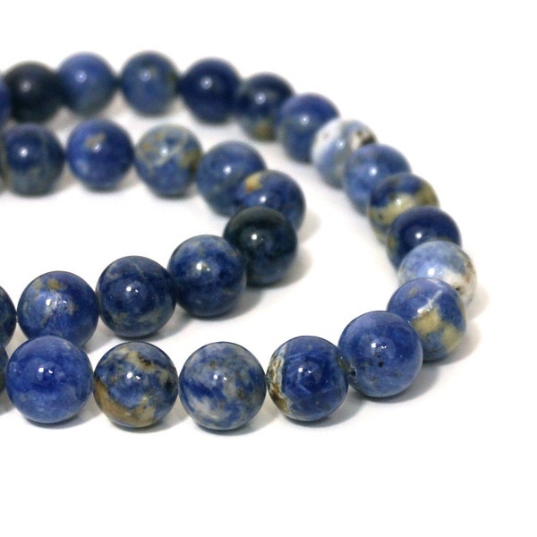 12mm Sodalite beads, round natural blue gemstone,  HALF or FULL strands   (998S)