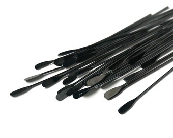 gunmetal paddle pins 2 inch. dark metal head pins.  22 gauge jewelry finding. 80 pieces (1087FD)