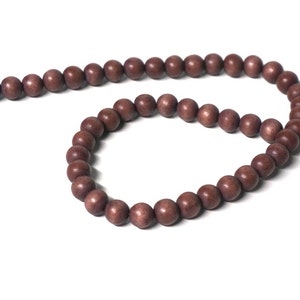 Wood Beads, 10mm Round Mocha Brown 824R image 2
