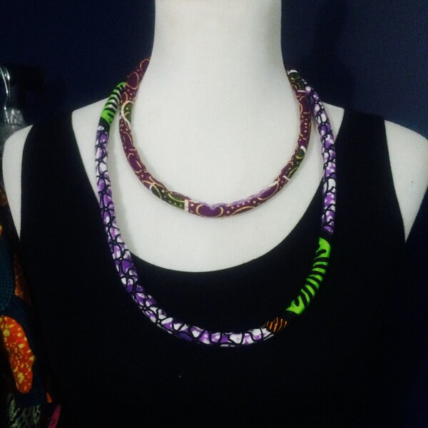 Collier de Bella Duafe double Anakra impression