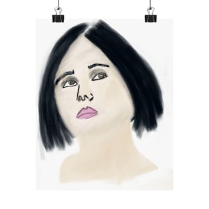 Pósteres verticales mate con estilo, decoración artística, arte mural para el hogar, regalo único, estética moderna, obra de arte femenina.