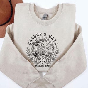 Dark Urge Embroidered Sweatshirt, Baldurs Gate 3 The Dark Urge, Baldur&#39;s Gate For Fans, Gift for gamer, BG3 Astarion Fan Apparel