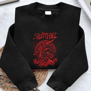 Triangle Head Silence Hill V2 Embroidered Sweatshirt And Hoodie , Gift for gamer