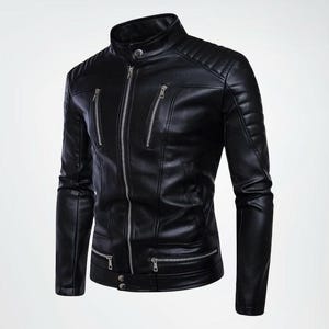 Men&#39;s Motorcycle Genuine Leather Jacket, Biker Leather Jacket For Men, Quilted Leather Jacket for Men, Moto Leather Jackets for Men