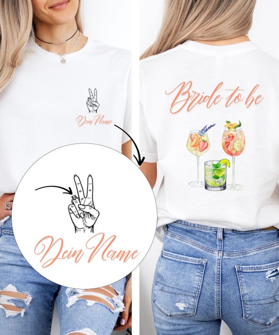 junggesellenabschied, personalisiert, braut tshirt, Geschenk, jga tshirt damen, junggesellinnen, jga frauen hochzeit, bride to be, jga party