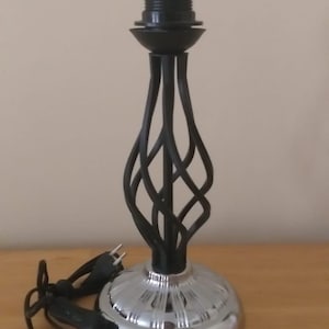 Black Lamp Stand, Retro Metal Table Lamp Base, Lampshade Base, Vintage Style Light Base, Modern Lamp Base , Industrial lamp base, Luminaire