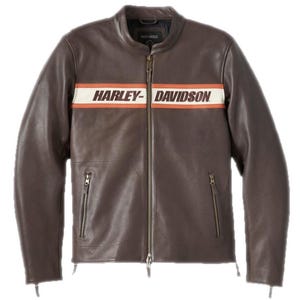 Men&#39;s Cowhide Leather Biker Jacket: Racing Motorbike Style