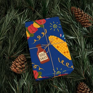 Carta da regalo BBQ per tutte le occasioni, carta da regalo colorata, feste, decorazioni natalizie, carta da regalo ecologica