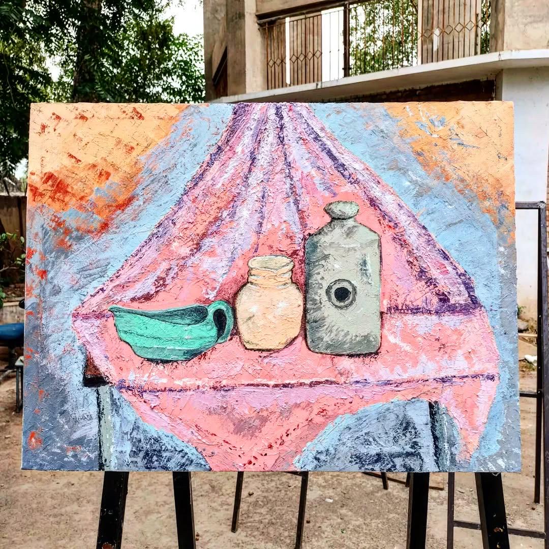 ナイフペインティング キャンバスに油絵 サイズ 18 x 24 インチ - Etsy