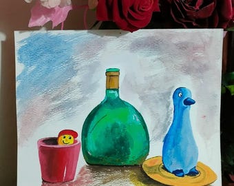 Soft Hues”  { watercolor Still Life }