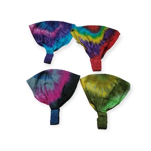 Handcrafted Tie Dye Boho Hippie Cotton Headbands in Vibrant Rainbow Colors for Stylish Accessories, Hippie Headband, Boho