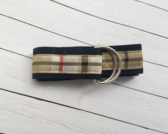 burberry plaid belt