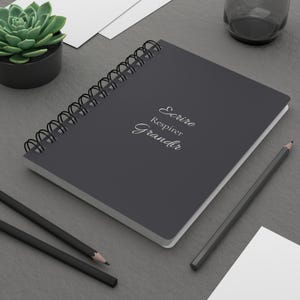 Inspirational spiral notebook for strong and independent women, well-being, health, strength, daily journal, notepad, writing notebook