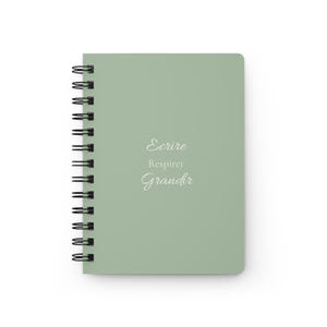 Inspirational spiral notebook for strong and independent women, well-being, health, strength, daily journal, notepad, writing notebook