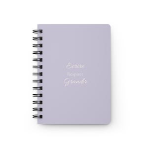 Inspirational spiral notebook for strong and independent women, well-being, health, strength, daily journal, notepad, writing notebook