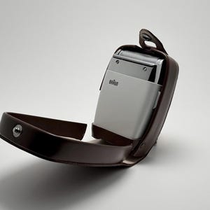 Rasoio elettrico vintage Braun Sixtant SM3 / Rasoio a lamina iconico / Cura della pelle anni '70 / Custodia in pelle / Funzionante