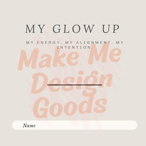 Glow up & Heal 30-Day Planner | Digital Glow Up Journal | Self-Care Challenge | Printable + Fillable PDF.