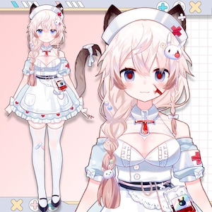 Live2D Premade Vtuber | Editable & Rigging | Customized