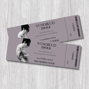 Idols Tour Souvenir Ticket Landschaft