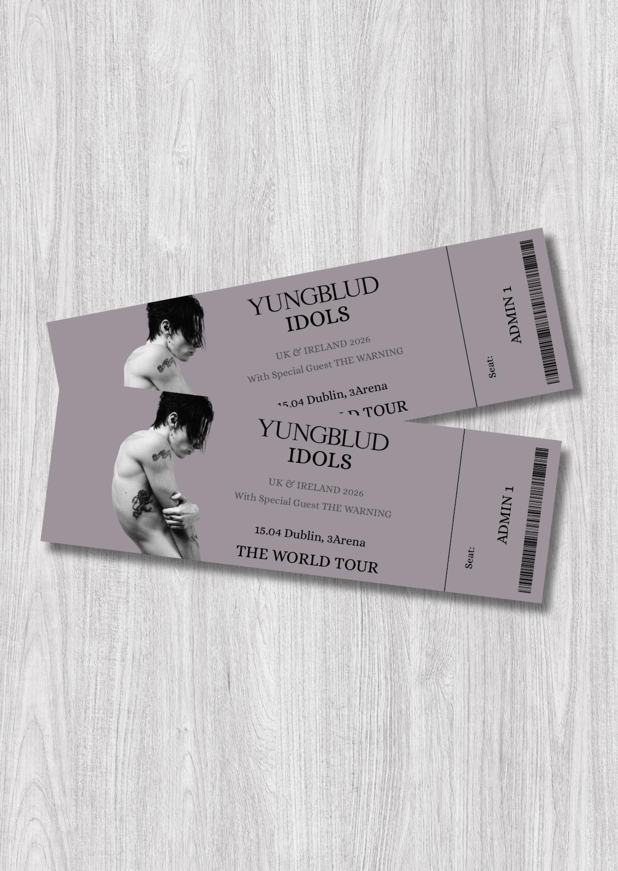 Idols Tour Souvenir Ticket Landscape