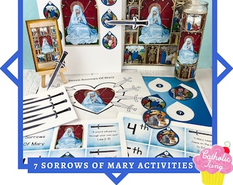 Seven Sorrows of Mary Craft & Activity Packet (Printable PDF)