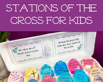 Printable Stations Of The Cross Eggs - Instant Download | Low Prep Activity for Children