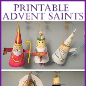 Advent Saints Printable Ornaments Craft