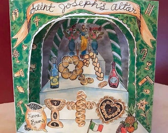 Saint Joseph's Altar Printable Diorama Craft