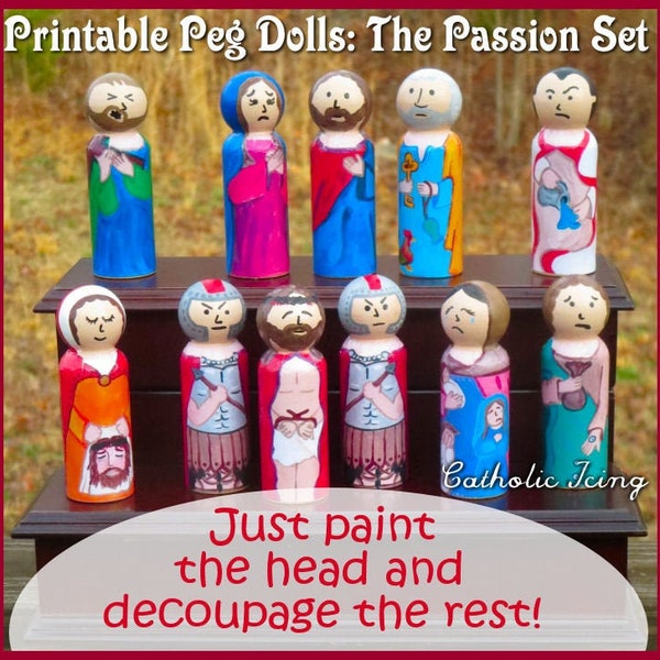 Catholic Peg Doll Wraps: The Passion Set