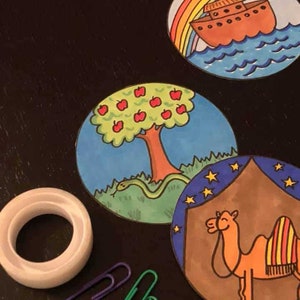 Printable Jesse Tree Ornaments in Black and White and Full Color ...