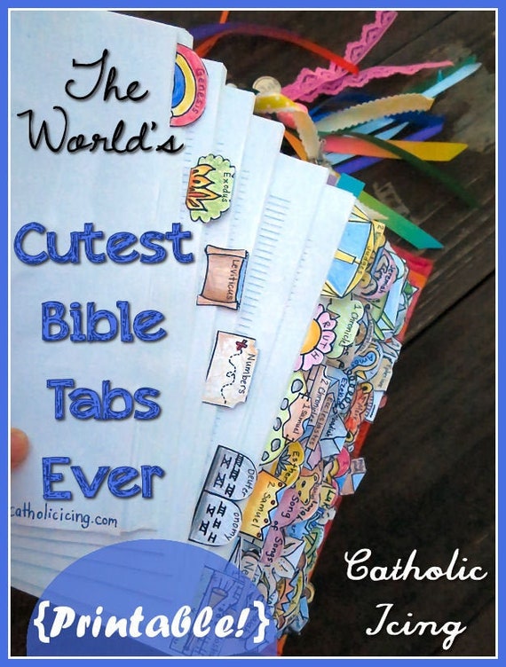 The World's Cutest Bible Tabs Ever (for Catholic and Protestant Bibles)