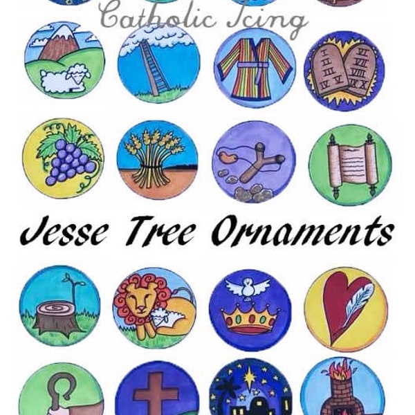 Jesse Tree Ornaments Etsy