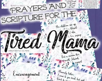 Printable Scripture Cards for Tired Moms - Instant Download