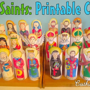 ABC Catholic Saints Printable Craft - Etsy