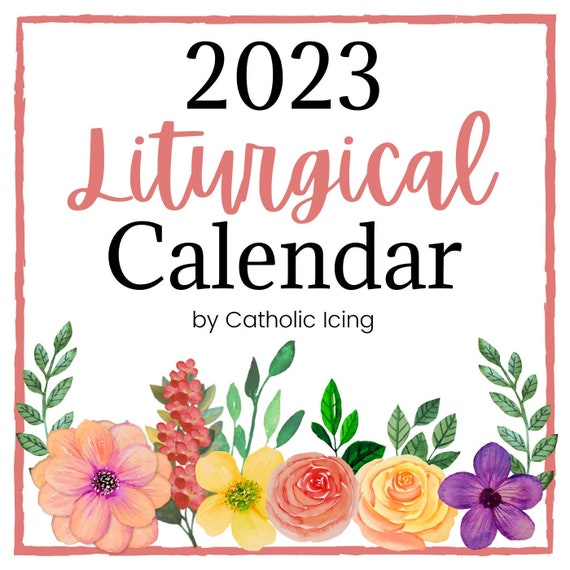 Printable Catholic Liturgical Calendar 2023 - Etsy