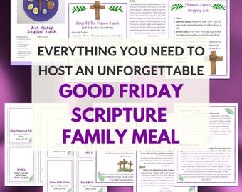 The Good Friday Scripture Lunch Guide from Catholic Icing | Meaningful Holy Week Activity for Children