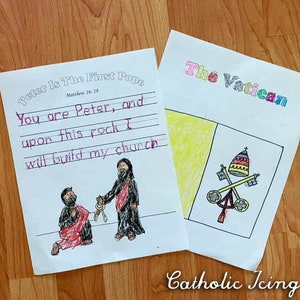 Saint Peter is the First Pope Printables Packet - Instant Download | No ...