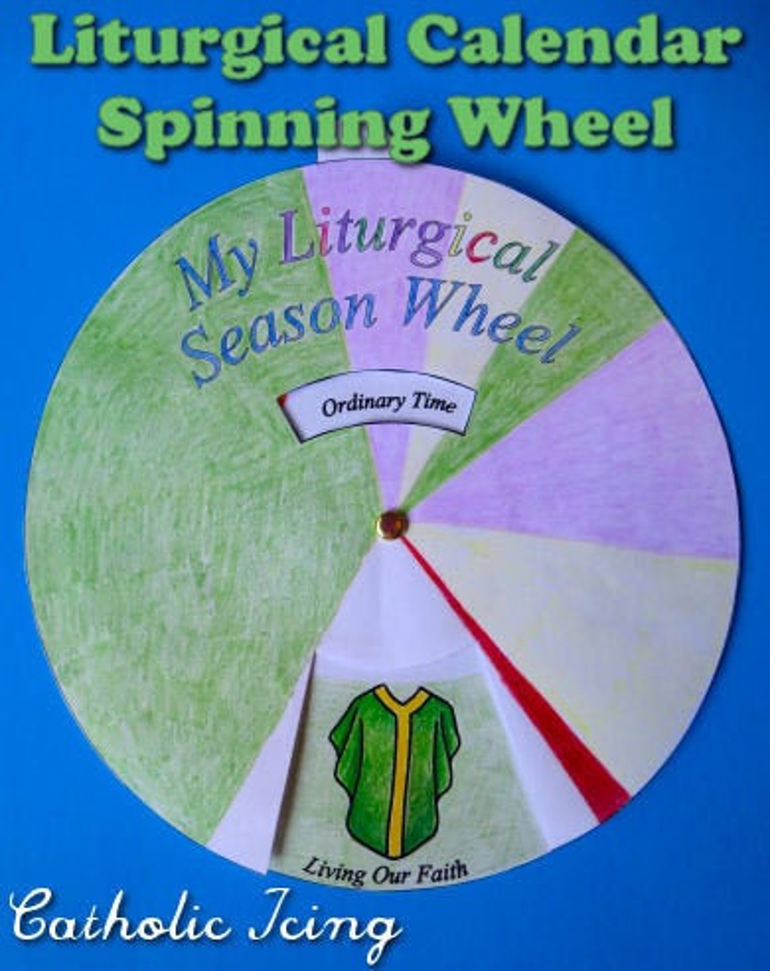 Catholic Liturgical Seasons Wheel Craft for Kids Etsy